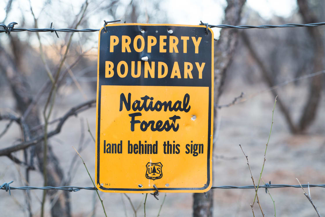 The property borders the Prescott National Forest.