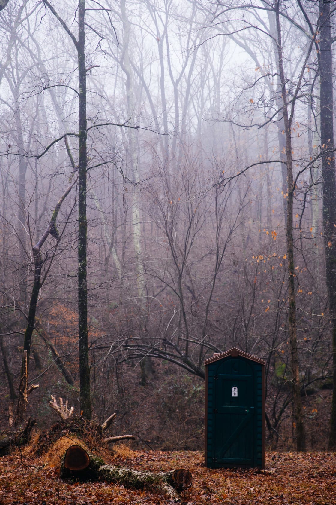 Outhouse just down from the cabin.