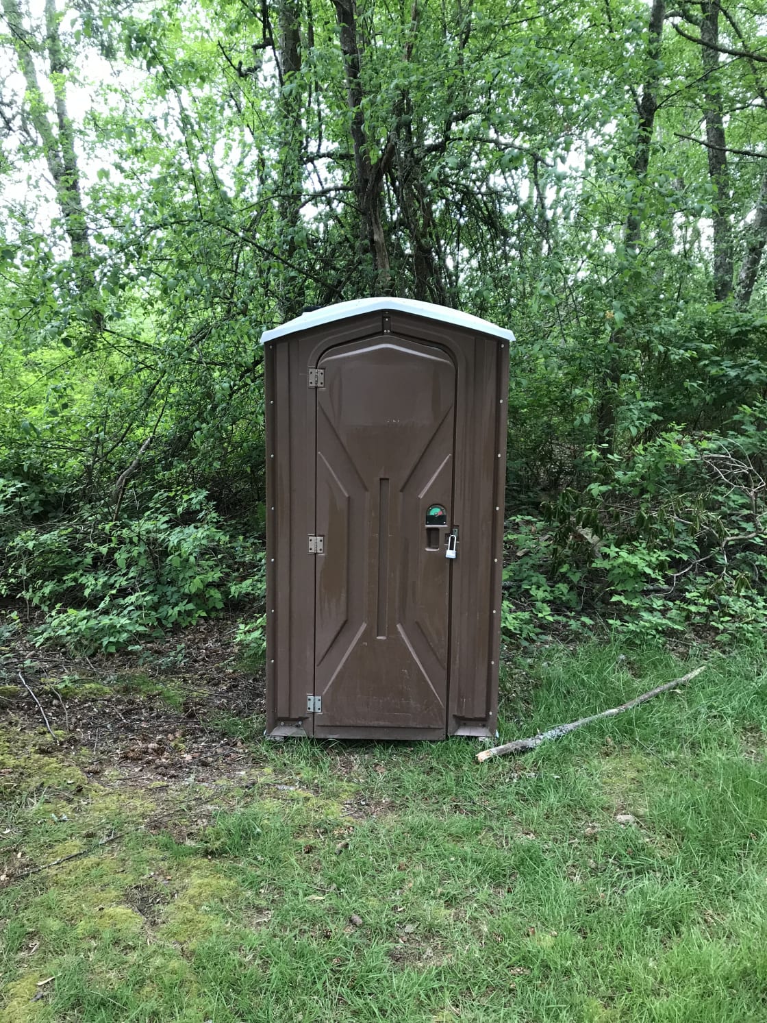 Porta potty on site