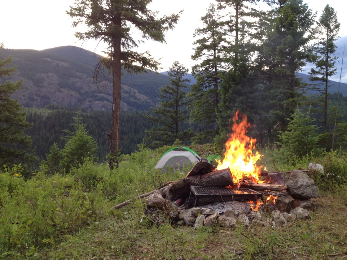 A Dozen rustic campsites to choose from. 