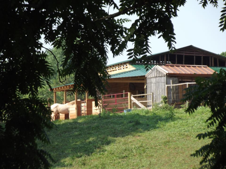 View of barn.