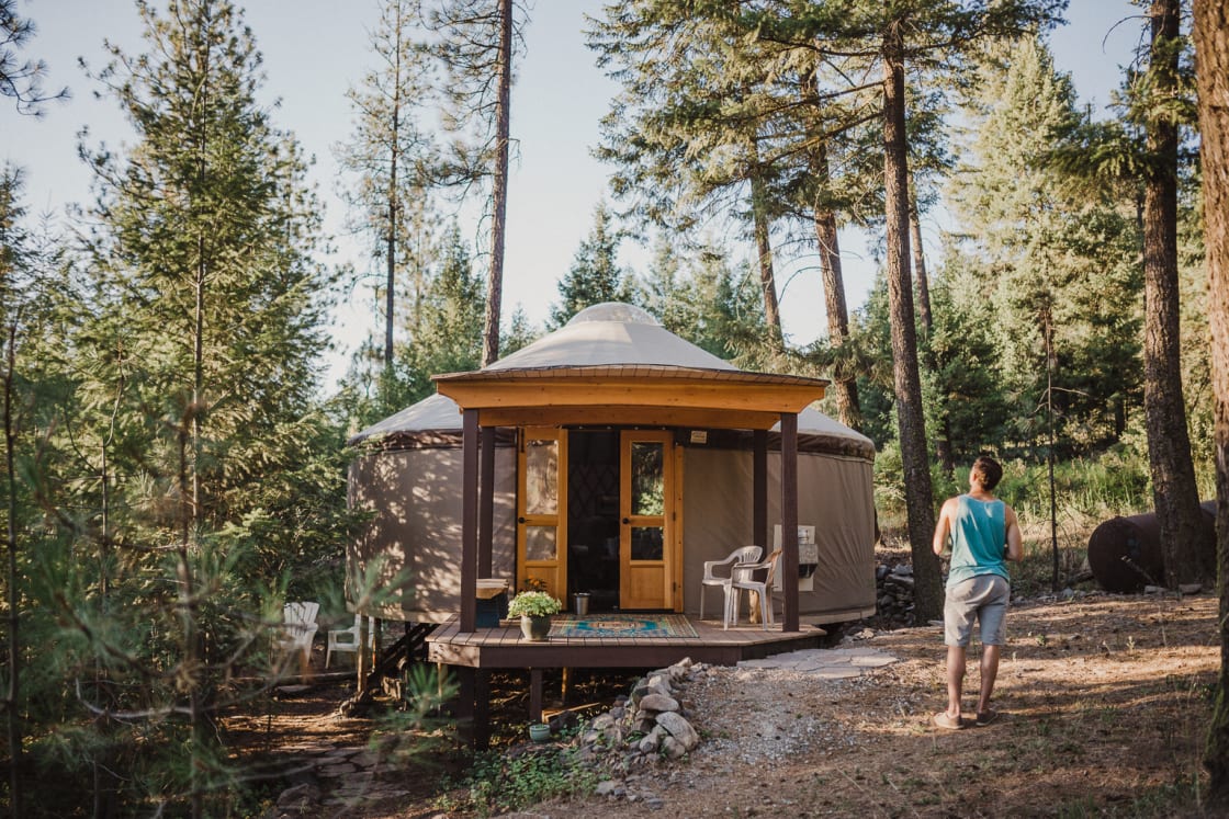 The yurt where we slept.