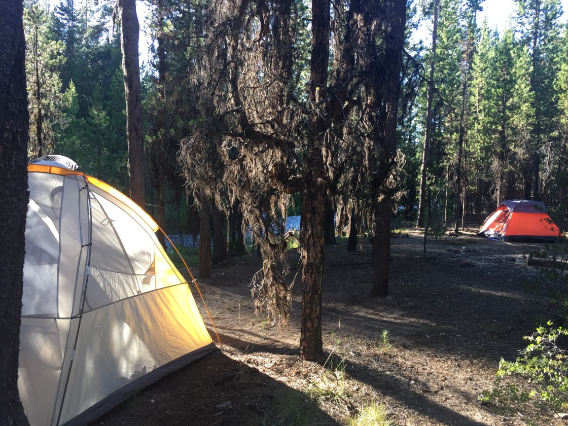 Outlook of both campsites