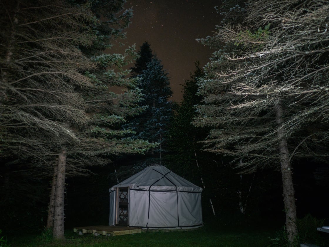 The yurt under the stars