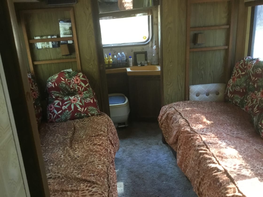 2 beds and bathroom
