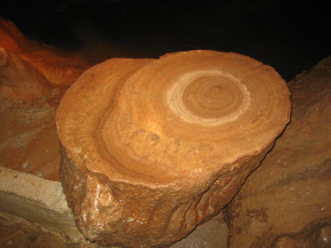 stalagmite layers