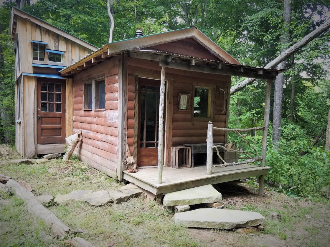 Cabin is completely off grid - no electricity, but there is cell service at the location.