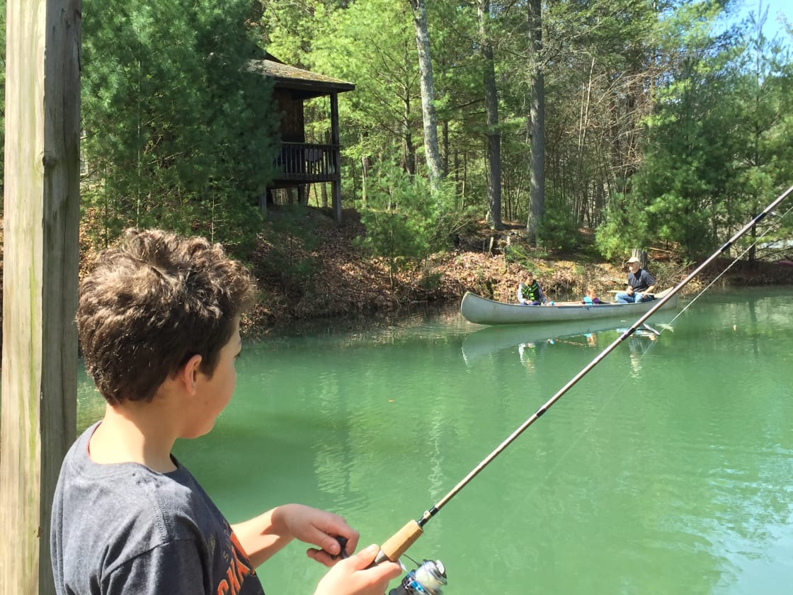 Catch and release fishing, canoeing, kayaking, swimming--hours of water fun.  