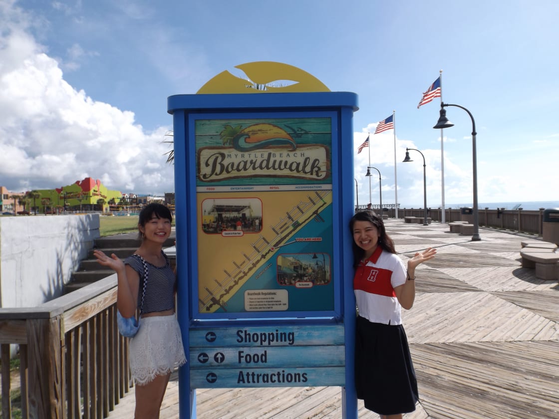 Some of our guests enjoying the Myrtle Beach Boardwalk!
