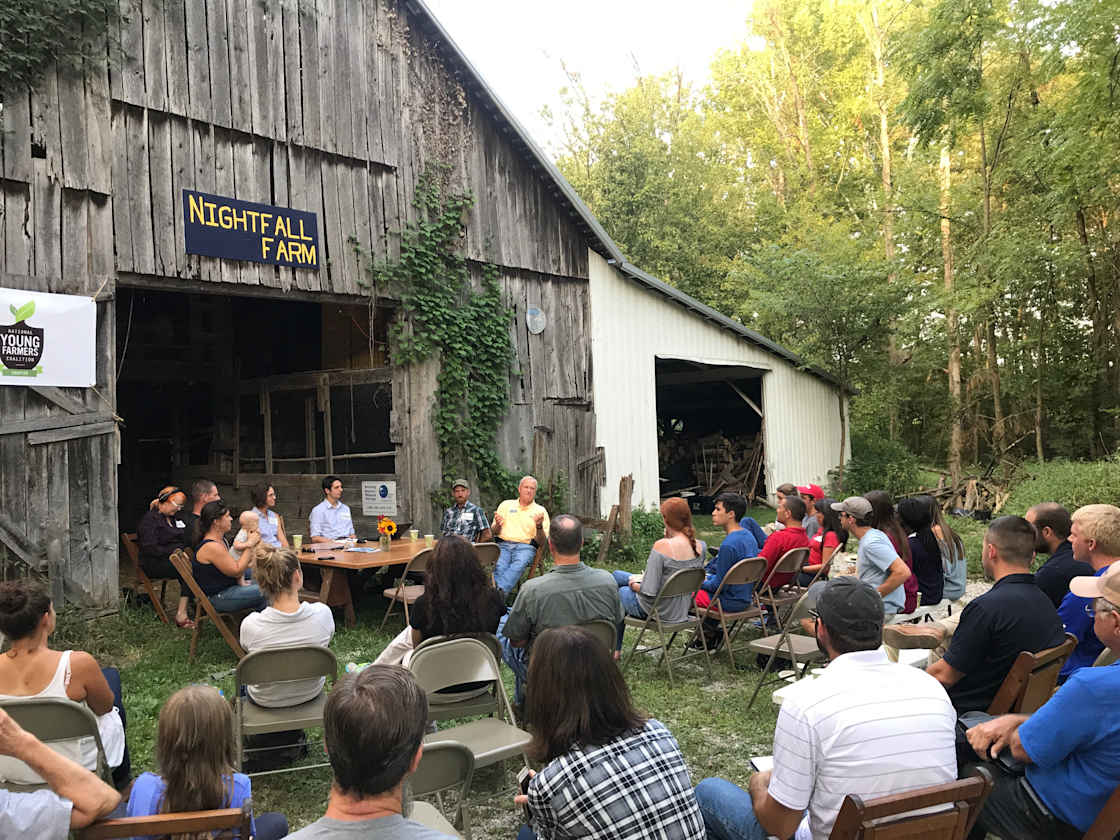The Hipcamp site is just behind our barn (built in the 1800's). We like having guests on the farm. In the winter and spring, your neighbors will be sheep, lambs, and laying hens. From April to September, your neighbors will be baby chicks!