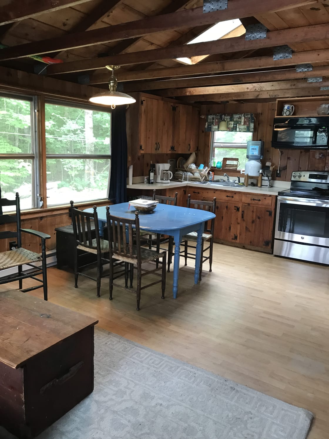 Kitchen area in main cabin