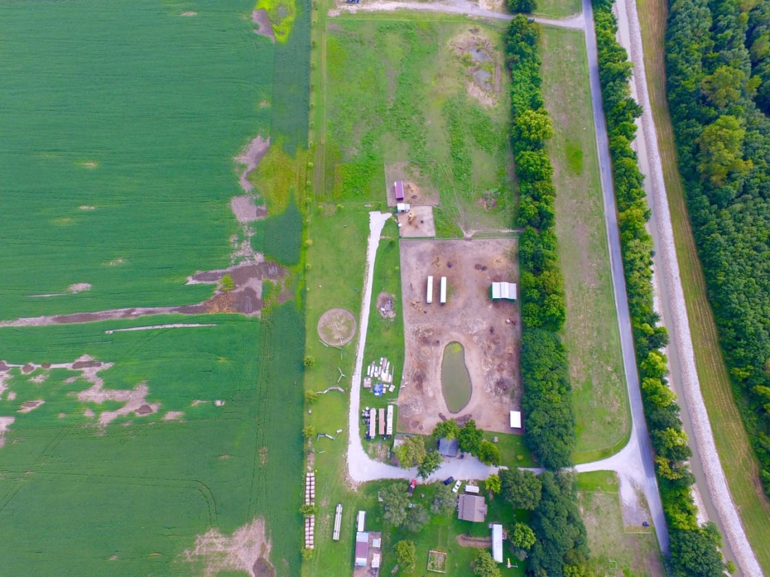 Partial Aerial View of farm