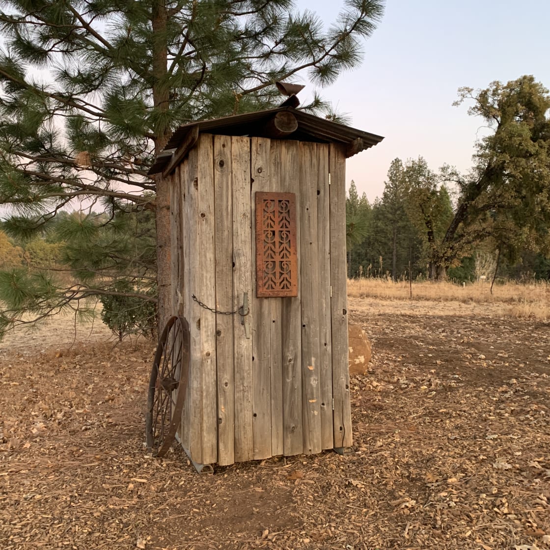 One of the outhouses.