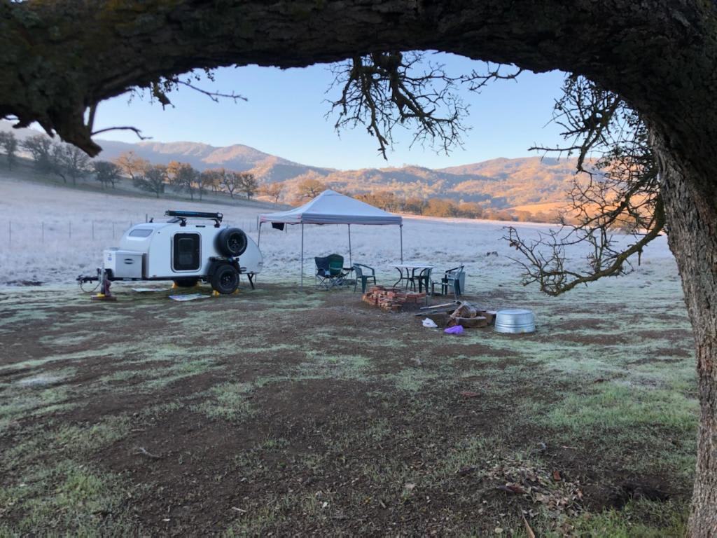 Little bit of frost on 12/31 morning