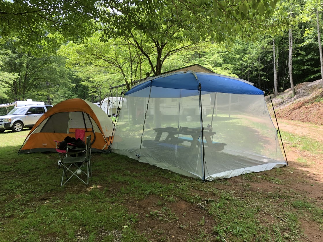 Enjoy the shade while camping