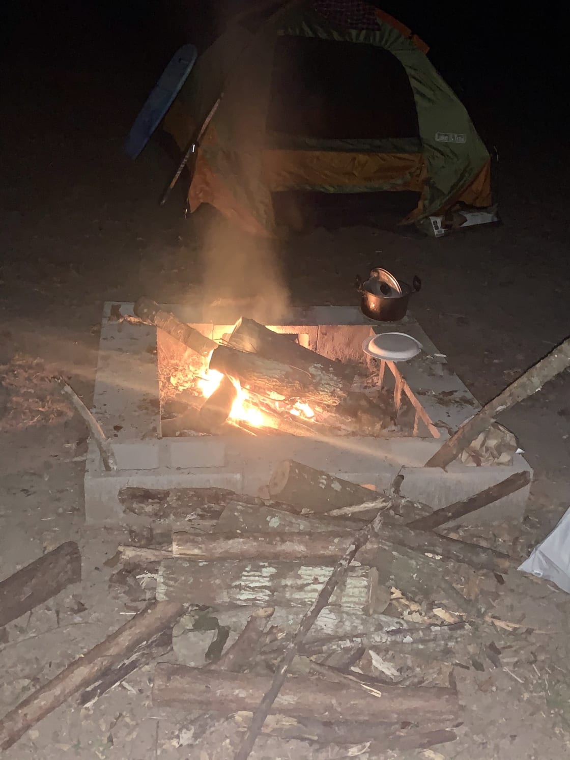 Late night campfire 