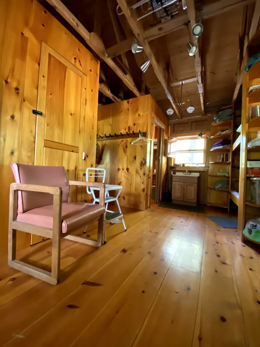 Interior shot of cabin.
