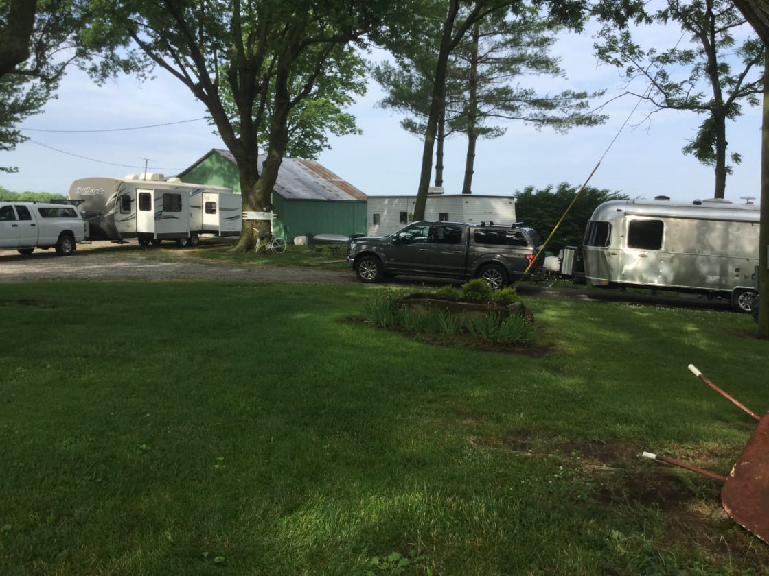 Two of our RV sites.....gotta love that shade!