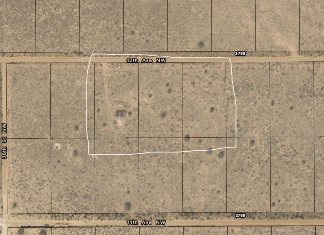 Aerial view of 3 acres