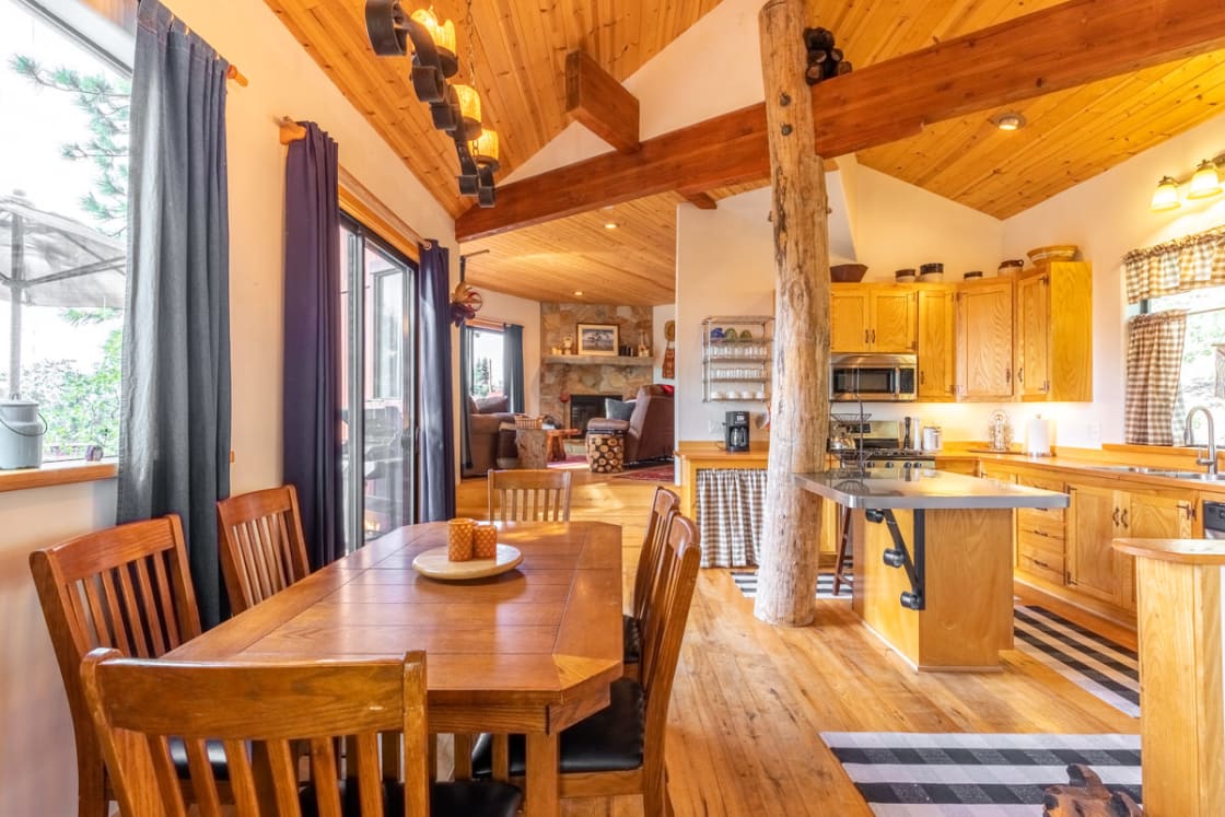 "What an amazing house! Our family had so much fun, relaxing in this beautiful home so close to Green Valley Lake. The decks overlooks the beautiful mountains and hillside and is less than 1 minute drive to the lake. Our kids loved the upstairs bedroom with views of the entire valley again with its own private deck." - George, May 20