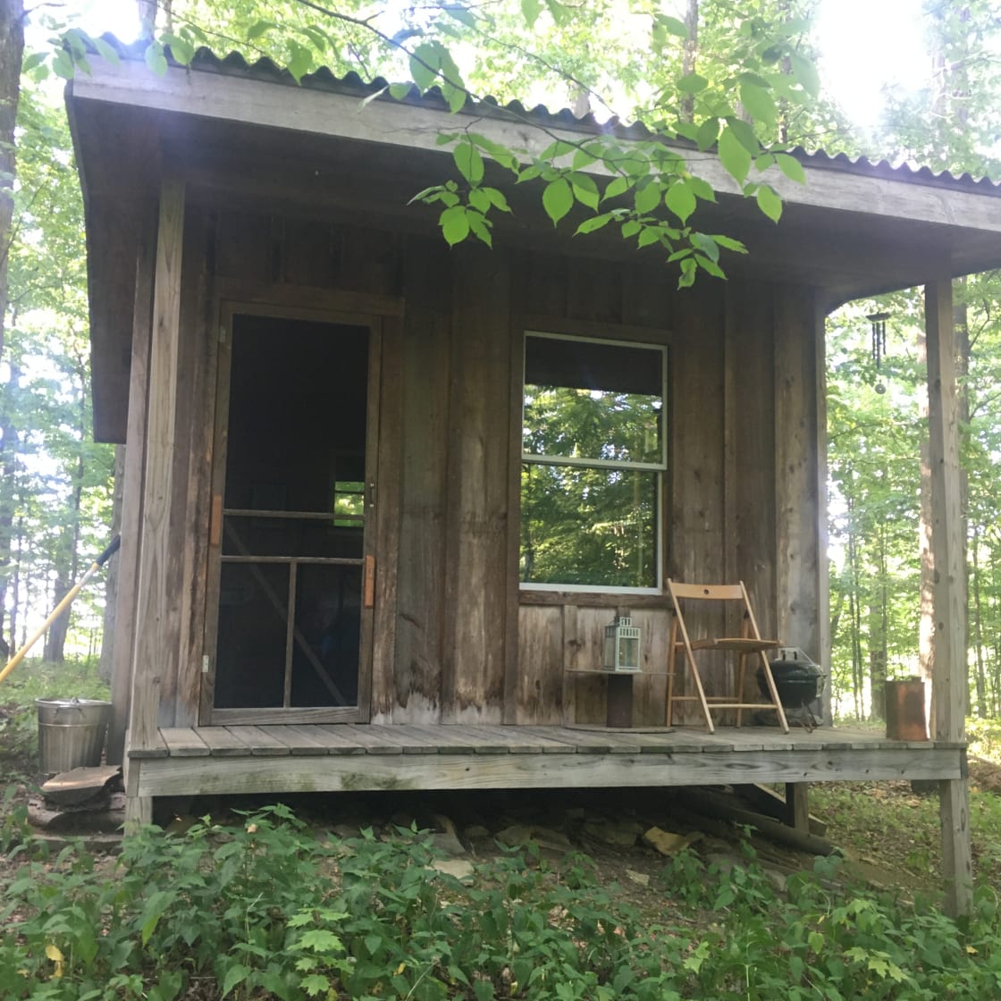 Front porch of the cabin