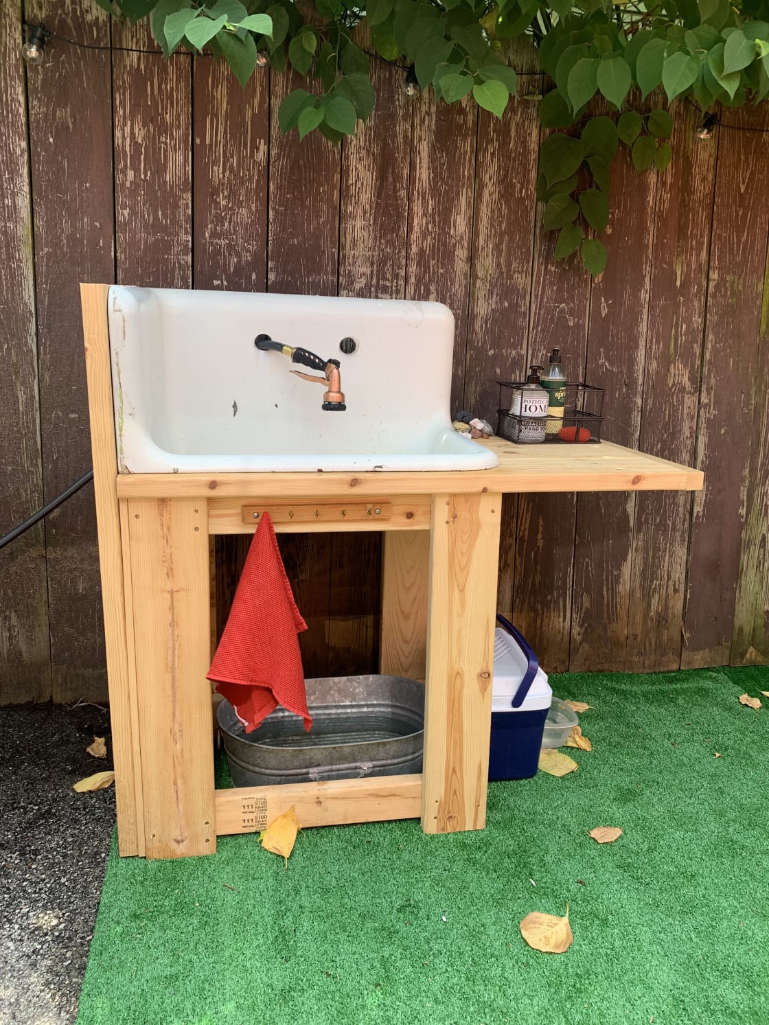outdoor camping sink