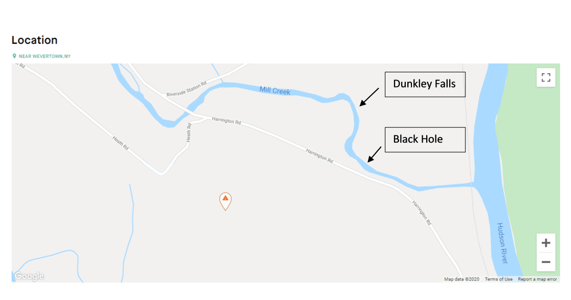 Site Map to Black Hole & Falls  (0.7 miles away)