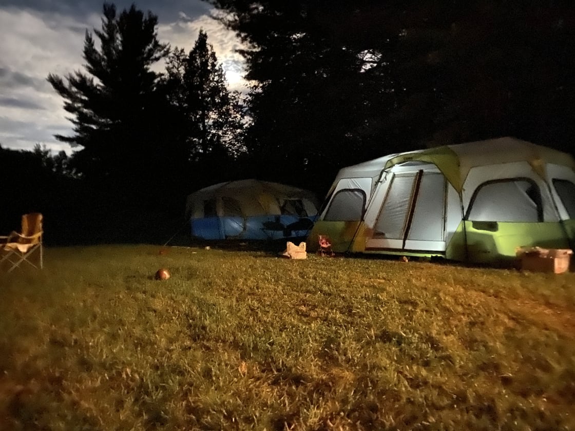 The camping field 