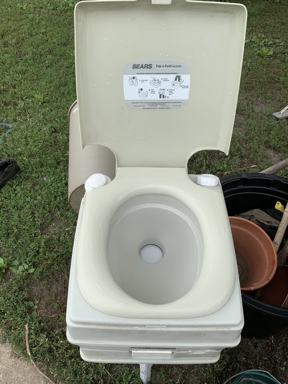 We have one PortaPotty available, with hand sanitizer, disinfectant spray, paper towels and sanitary wipes available. If requested we also have camp toilet and privacy tent available for use.
