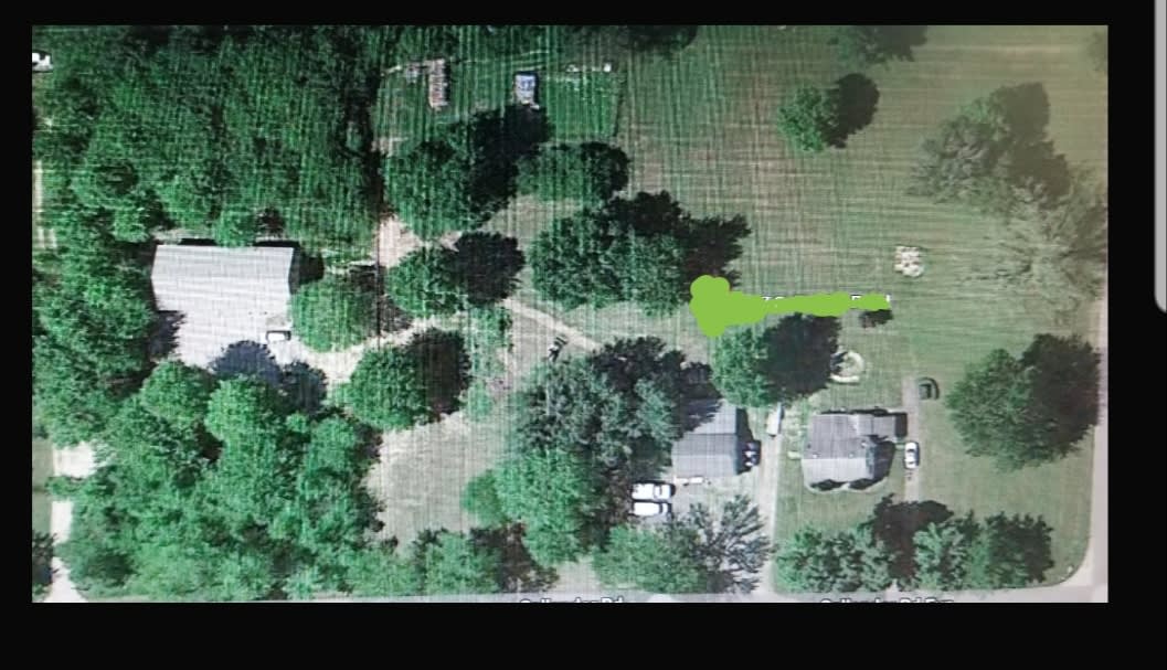 Aerial view of our property