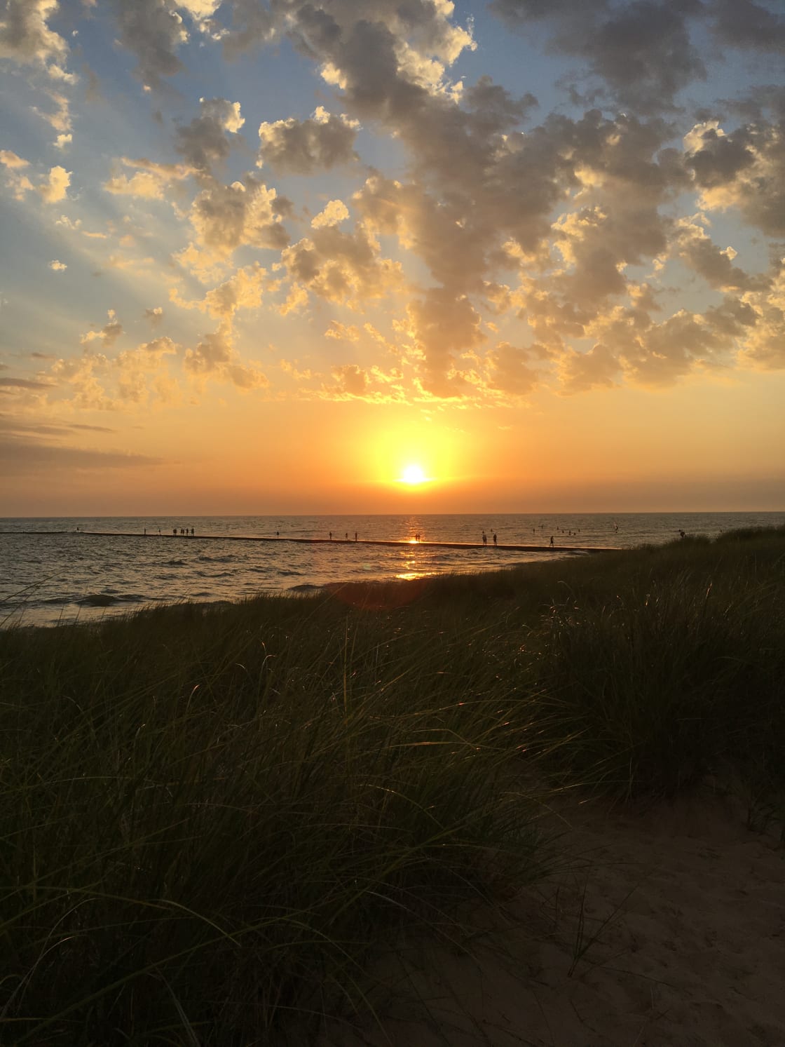 This side of Lake Michigan has wonderful sunsets.