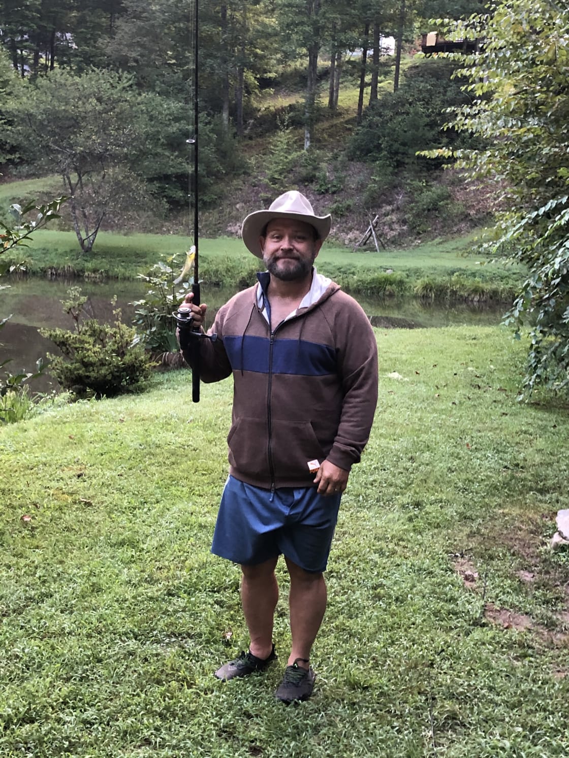 My husband even caught a fish! 
