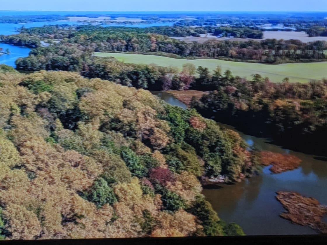Aerial View of the Mill Creek and Potomac River