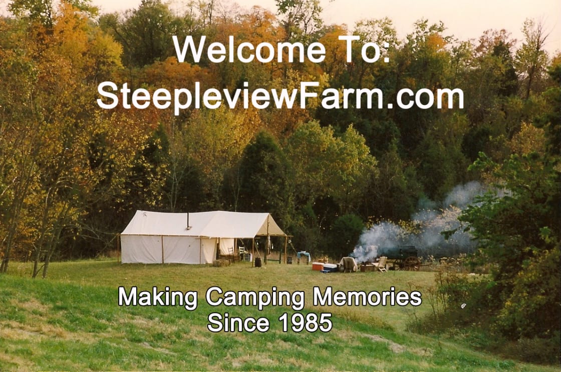 Pictured is our beloved Red Bud Meadow, where we had our first picnic as brand new homesteaders with two small boys, and where over last 35 years so many memories have been created, like the one seen here, a cowboy campout we did for our boys & their friends. 