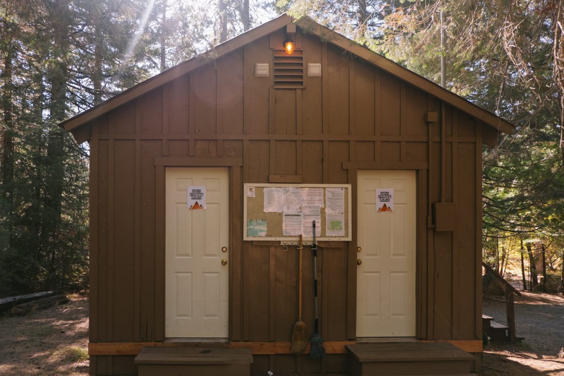 Bathrooms in the campground
