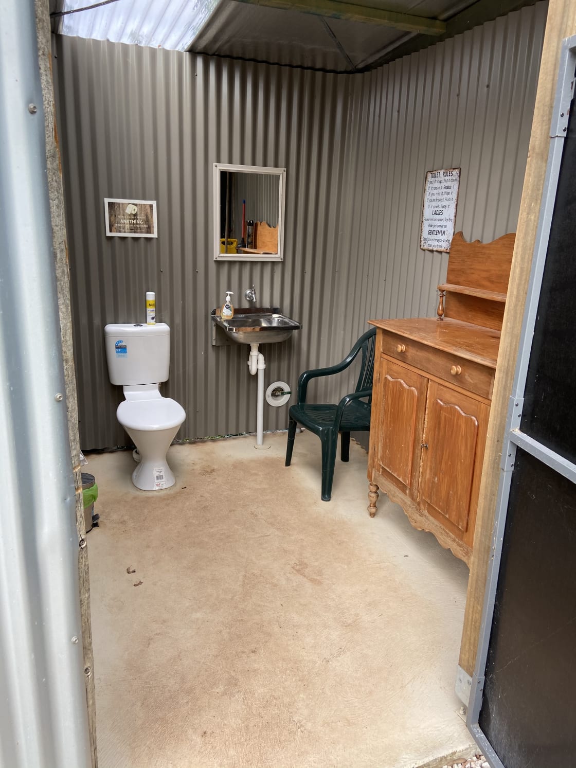 These toilets and showers were cleaned twice a day - hygienic and modern 