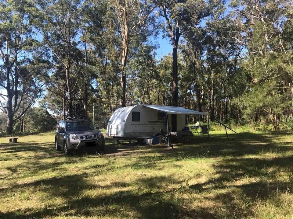 Beautifully peaceful camp site amongst gum trees, kangaroos and other wildlife. 
