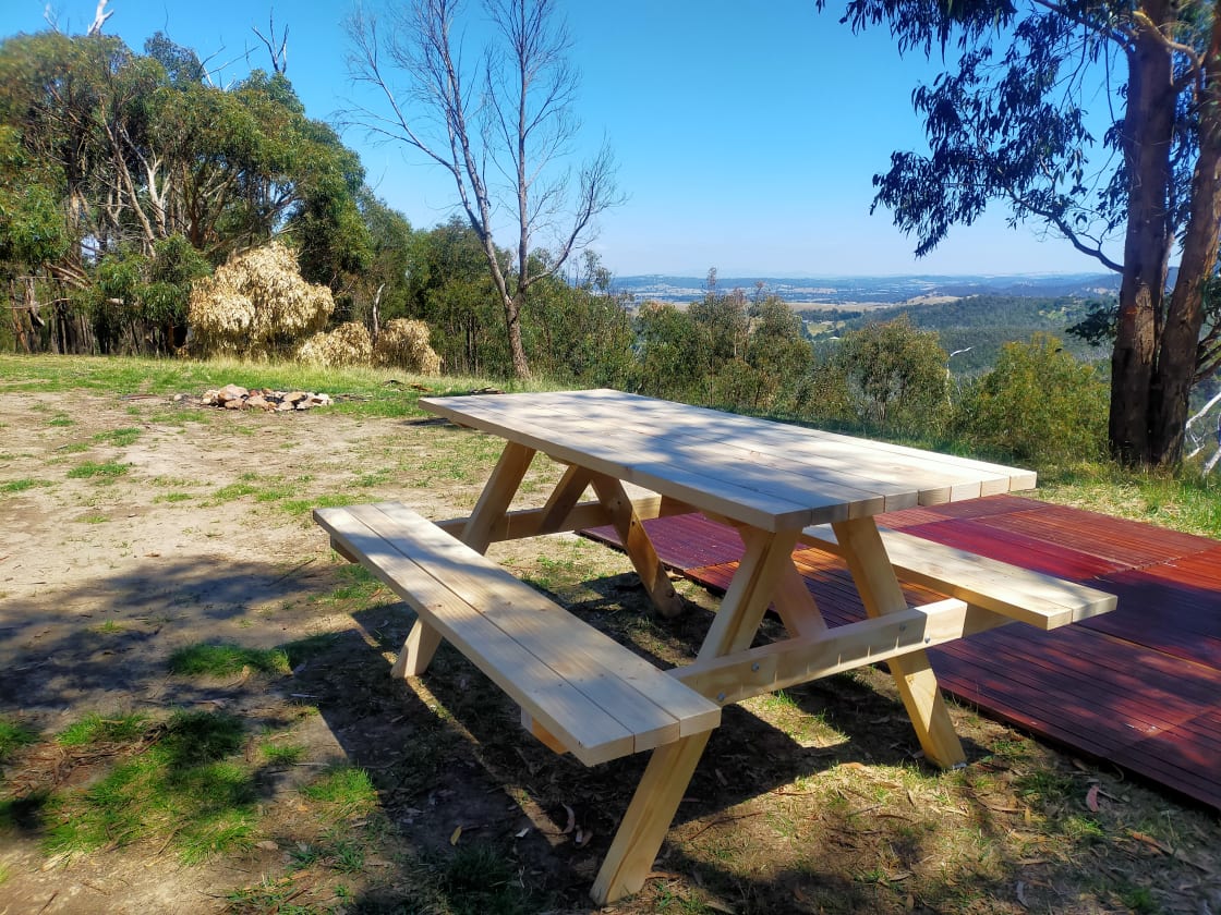 Picnic tables at each of the 2 sites. 