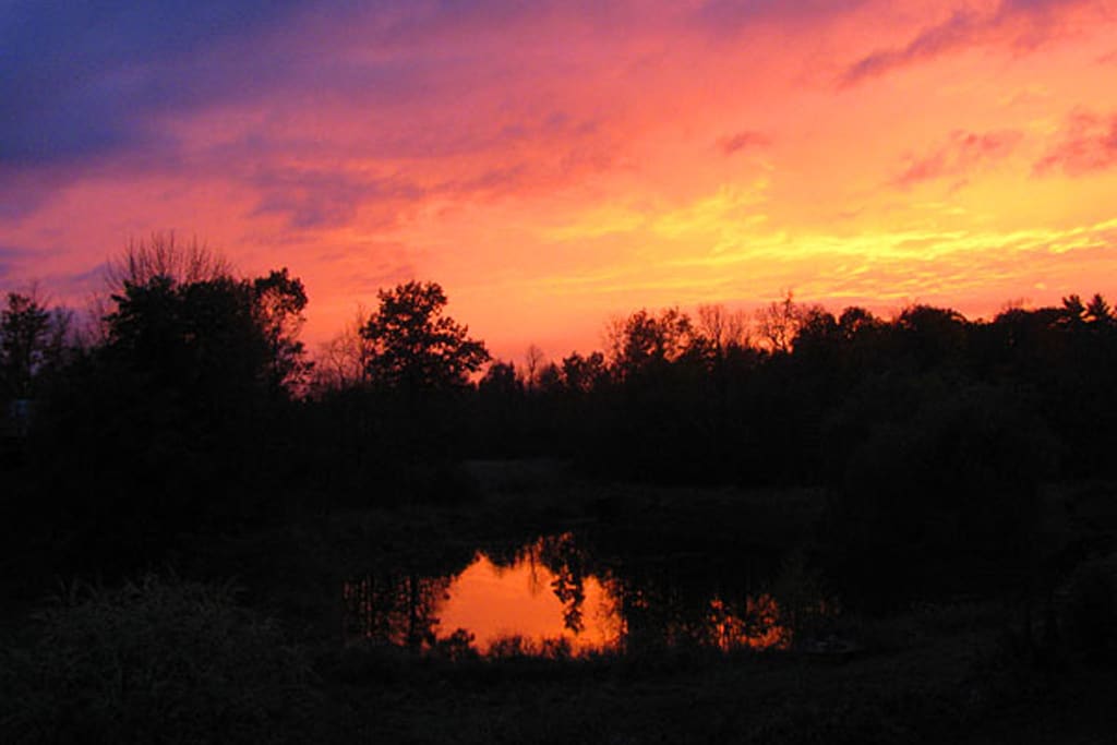 Sunsets across the marsh can be breathtaking. 