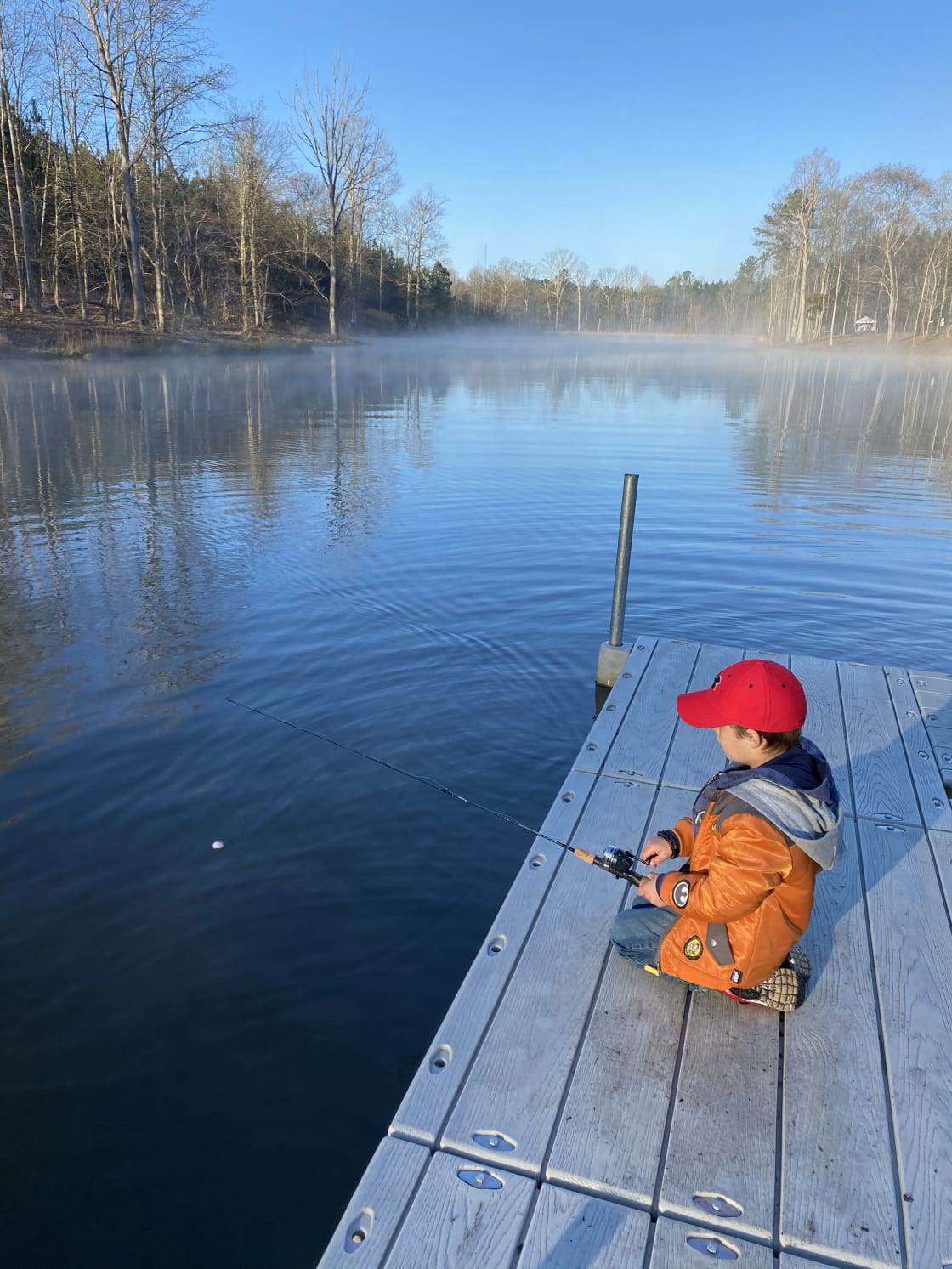 My son LOVED fishing off the dock. I know there are big fish in there! 
