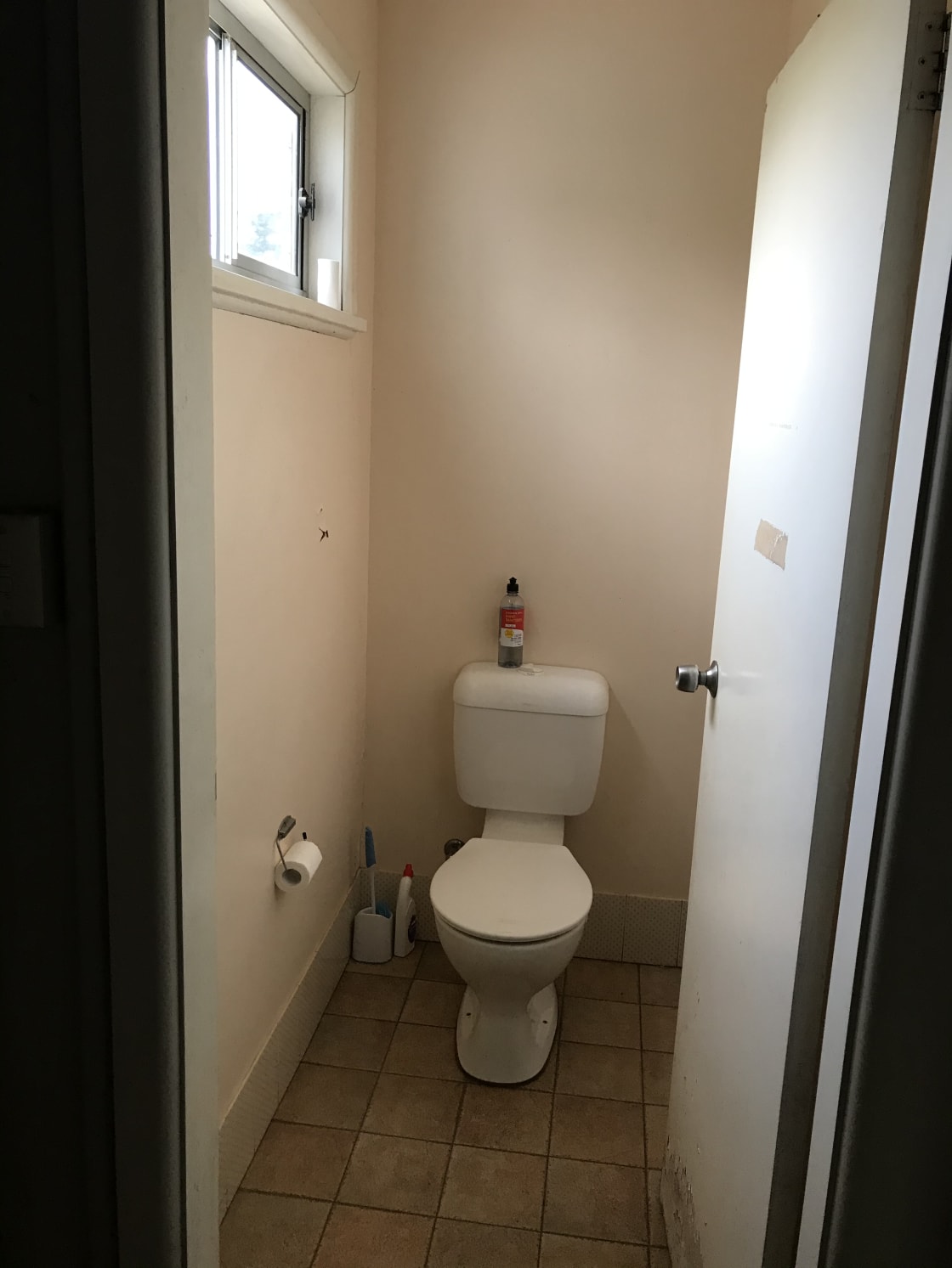 We have two toilets, one outside of utility complex and one inside.
COVID cleaned every day 