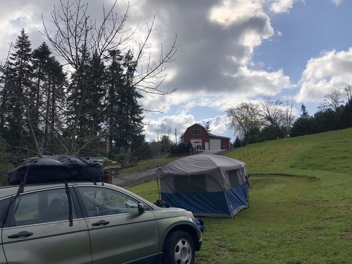 my big ass tent during daylight