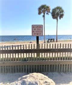 Unfortunately, no pets are allowed on the beach