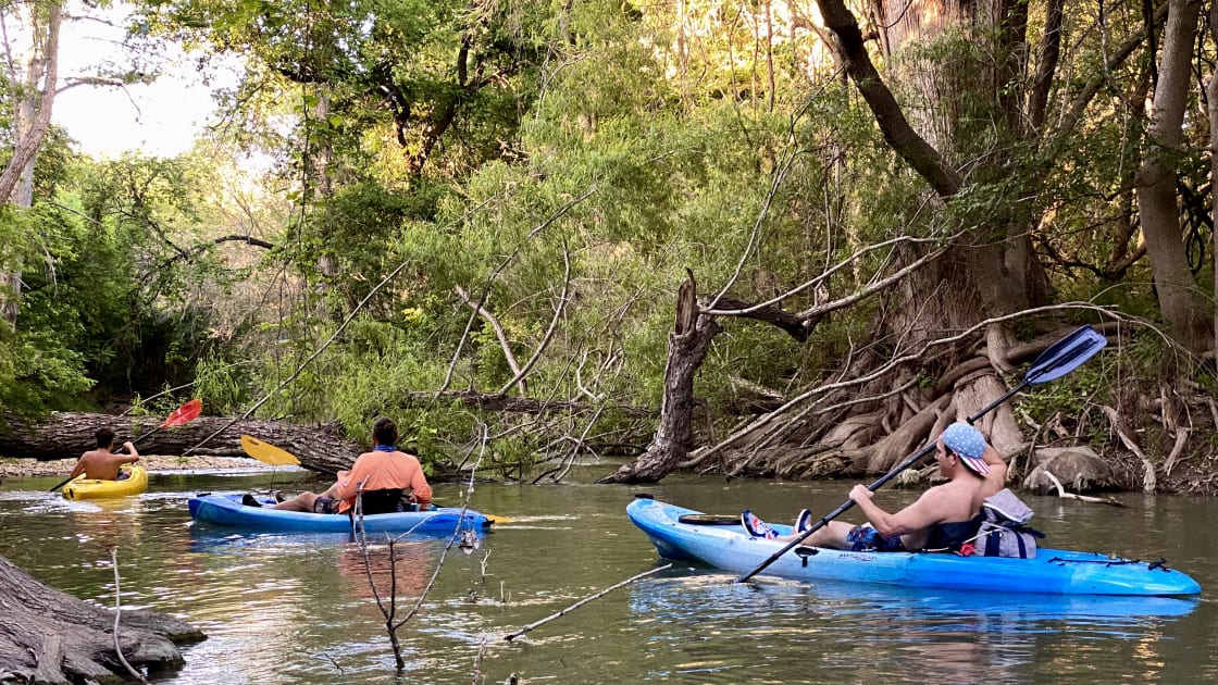 Enjoy private access to the Medina River! Even bring your kayak and do the adventurous 4+ mile paddle down to the Medina River Natural Area. It's only an 8 minute drive away and our property is a great launch point.