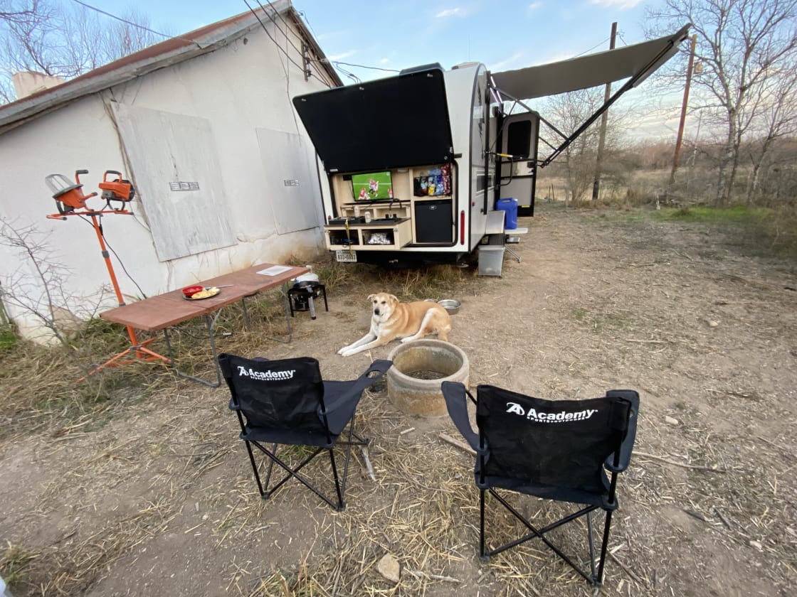 Enjoy more of a glamping experience staying in Winnie the Winnebago. Check out our other listing "Old Herrera Ranch - Medina River" for more information!