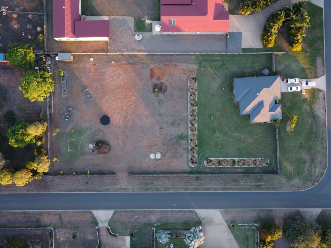 Arial view of the property.