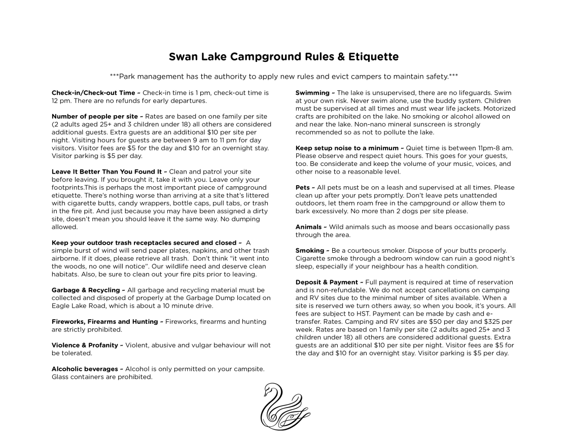 Swan Lake Off Grid Camp & RV Park