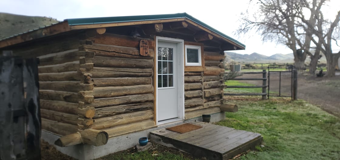 Our 1897 original log cabin (first homestead in the area)