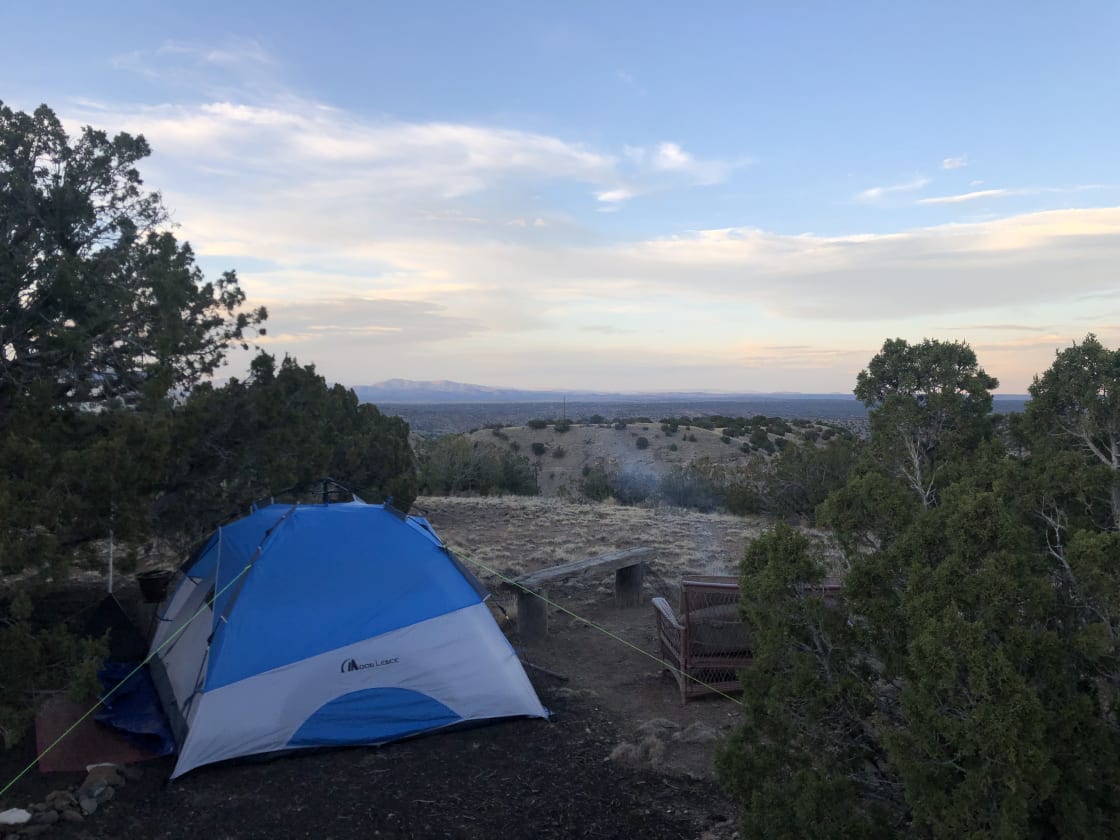 Mesa top camping