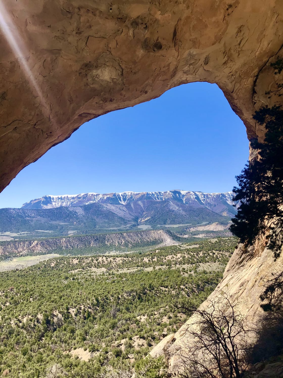 This is Rifle Arch, a hike 20 minutes away 